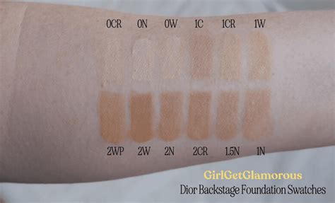 dior face and body swatches 0n|dior backstage face body foundation.